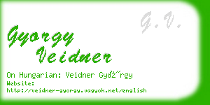 gyorgy veidner business card